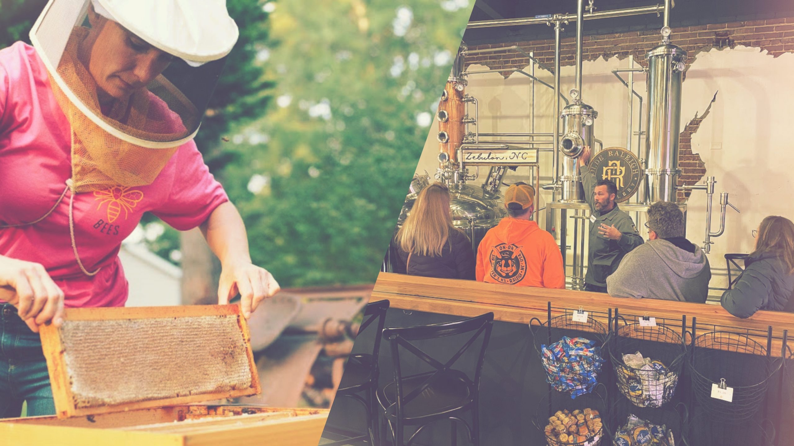 Sweet Meets Heat - Honey Tasting and Distillery Tour Double Experience